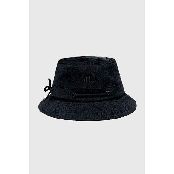 The Hideout Clothing Octagan Denim High Essence Bucket Hat Black One Size NWT - Picture 1 of 11